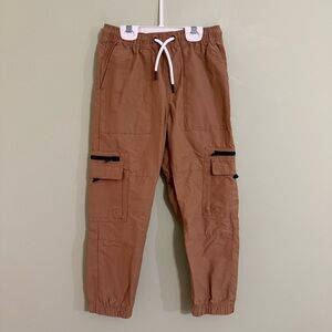 Colorful planet boys Kids Tan Cargo jogger Pants